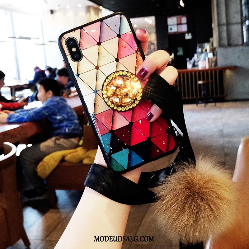 iPhone Xs Max Etui Kreativ Elskeren Anti-fald Trendy Strass