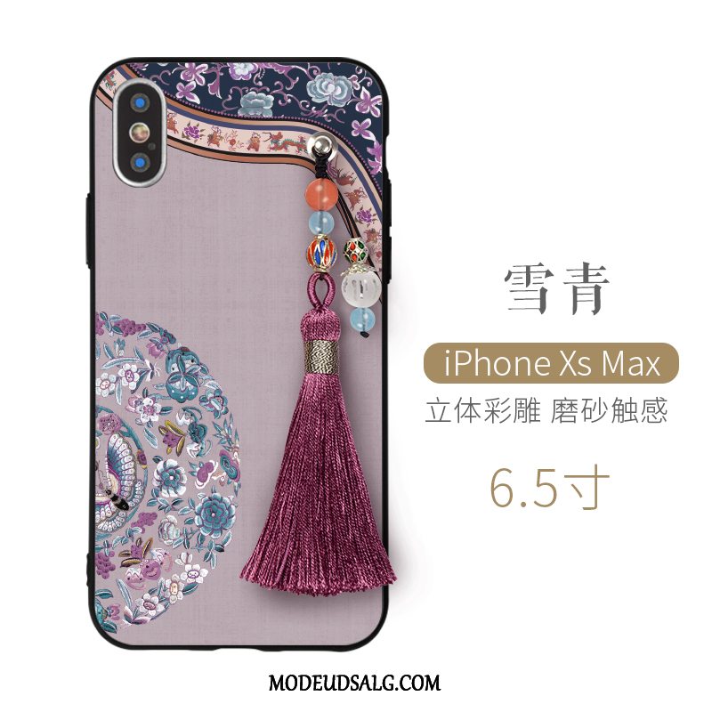 iPhone Xs Max Etui Silikone Anti-fald Ny Palads Tynd