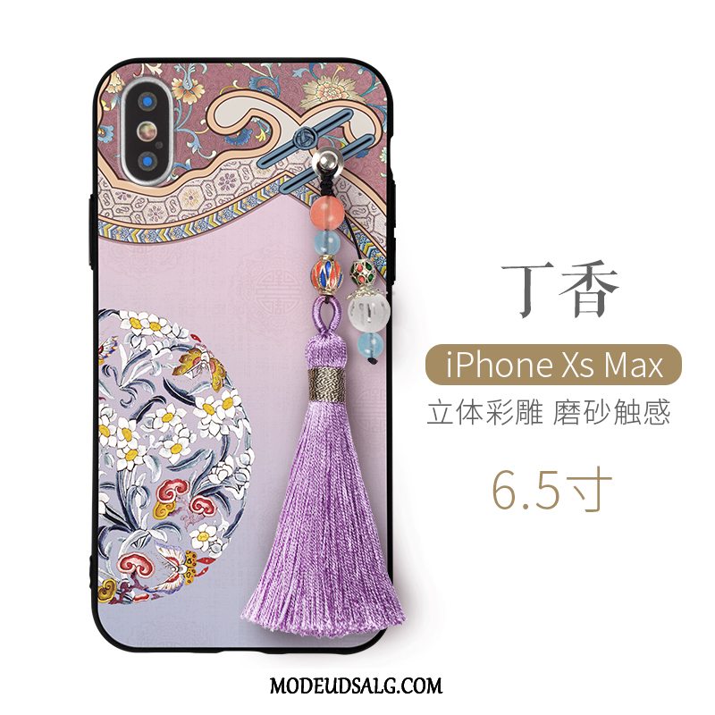 iPhone Xs Max Etui Silikone Anti-fald Ny Palads Tynd