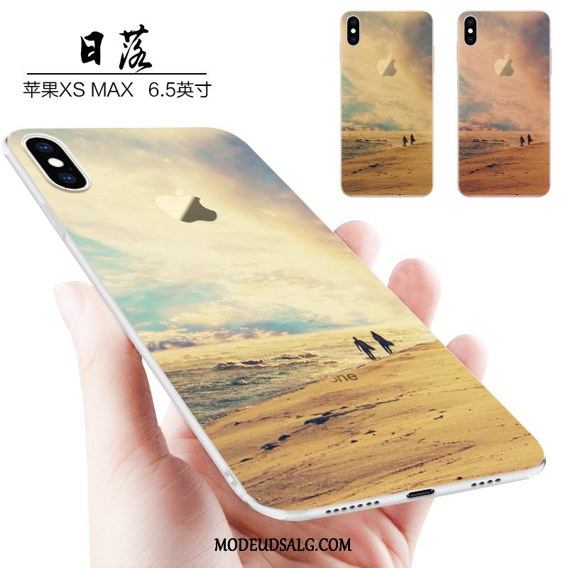 iPhone Xs Max Etui Trend Anti-fald Nubuck Silikone Cover