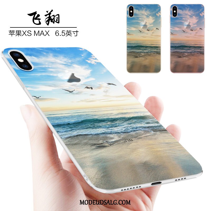 iPhone Xs Max Etui Trend Anti-fald Nubuck Silikone Cover