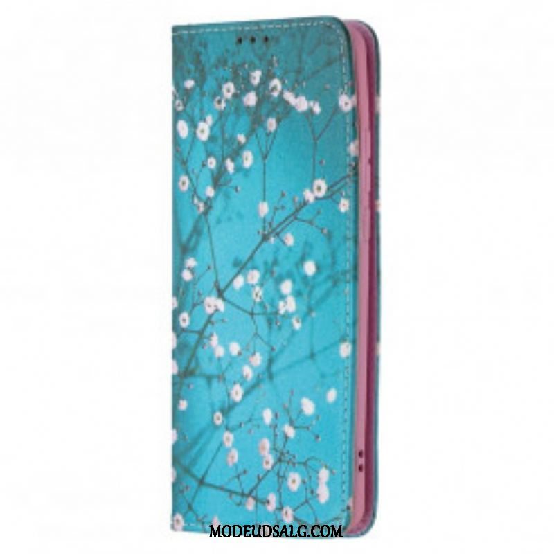 Cover Huawei P50 Pro Flip Cover Blomstrende Grene