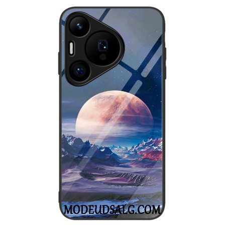 Cover Huawei Pura 70 Hvid Planet Hærdet Glas