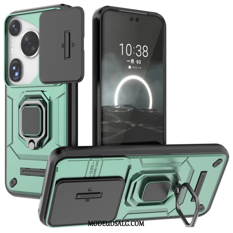 Cover Huawei Pura 70 Ultra Modstandsdygtig Ring Med Glidende Linsebeskyttelse