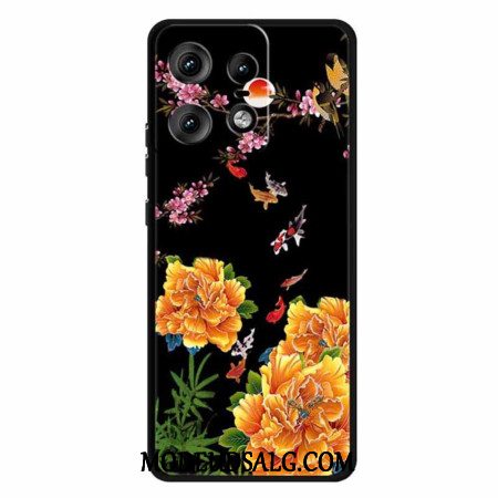 Cover Motorola Edge 50 Pro Blomster Og Fisk