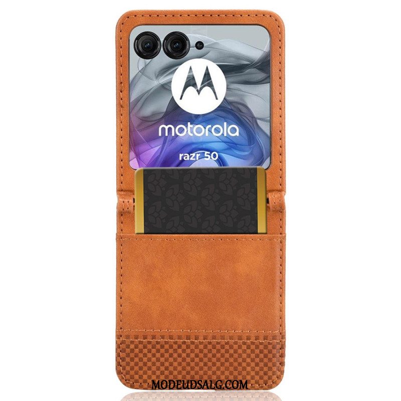 Cover Motorola Razr 50 Vintaga Frise Kortholder