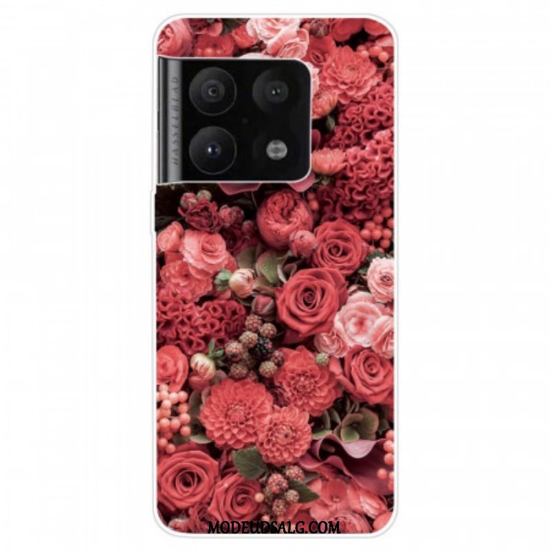 Cover OnePlus 10 Pro 5G Lyserøde Blomster