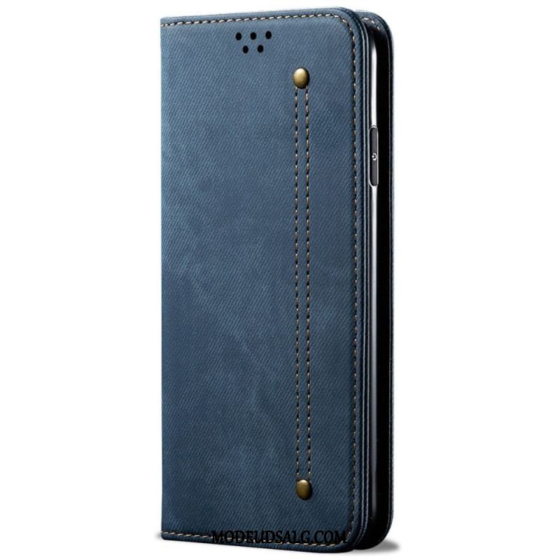 Cover OnePlus Nord 2T 5G Flip Cover Denim Stof