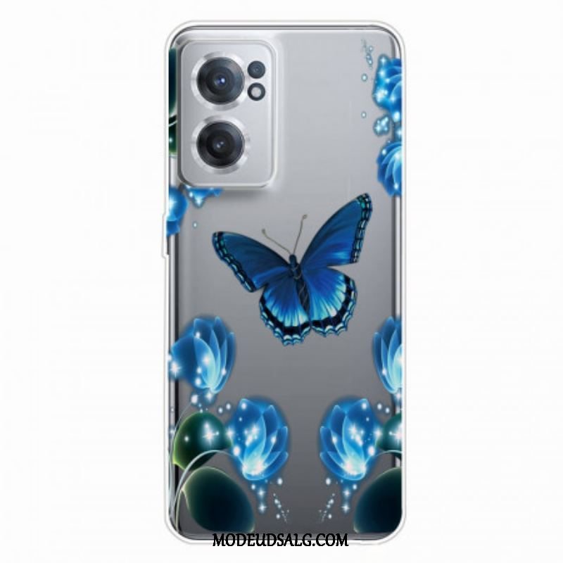 Cover OnePlus Nord CE 2 5G Sommerfugleleder