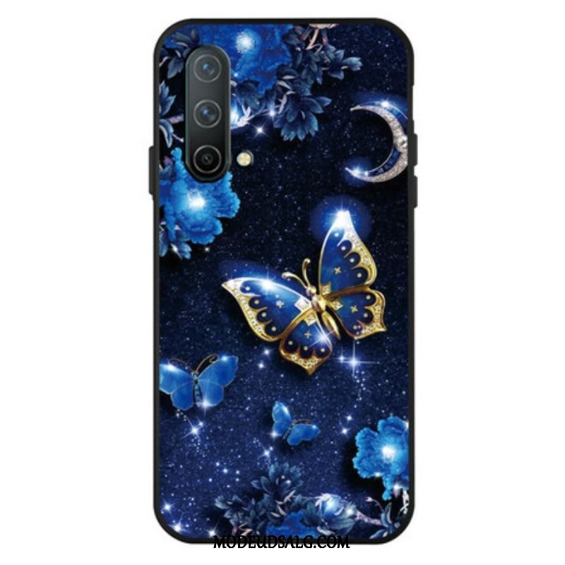 Cover OnePlus Nord CE 5G Gylden Sommerfugl