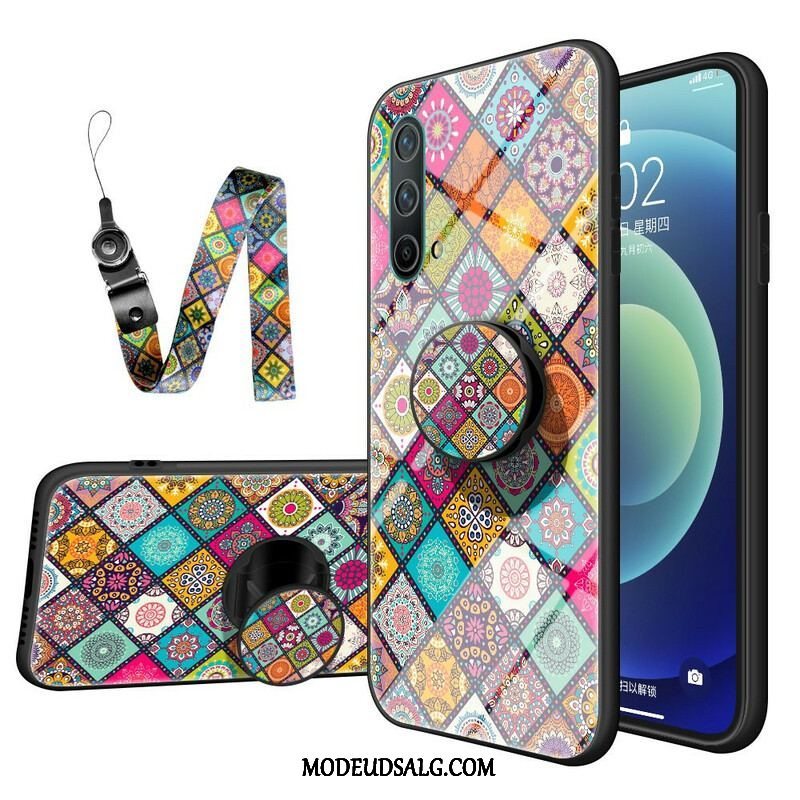 Cover OnePlus Nord CE 5G Patchwork Magnetisk Holder