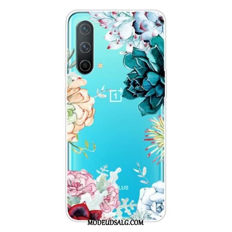 Cover OnePlus Nord CE 5G Sømløse Akvarelblomster