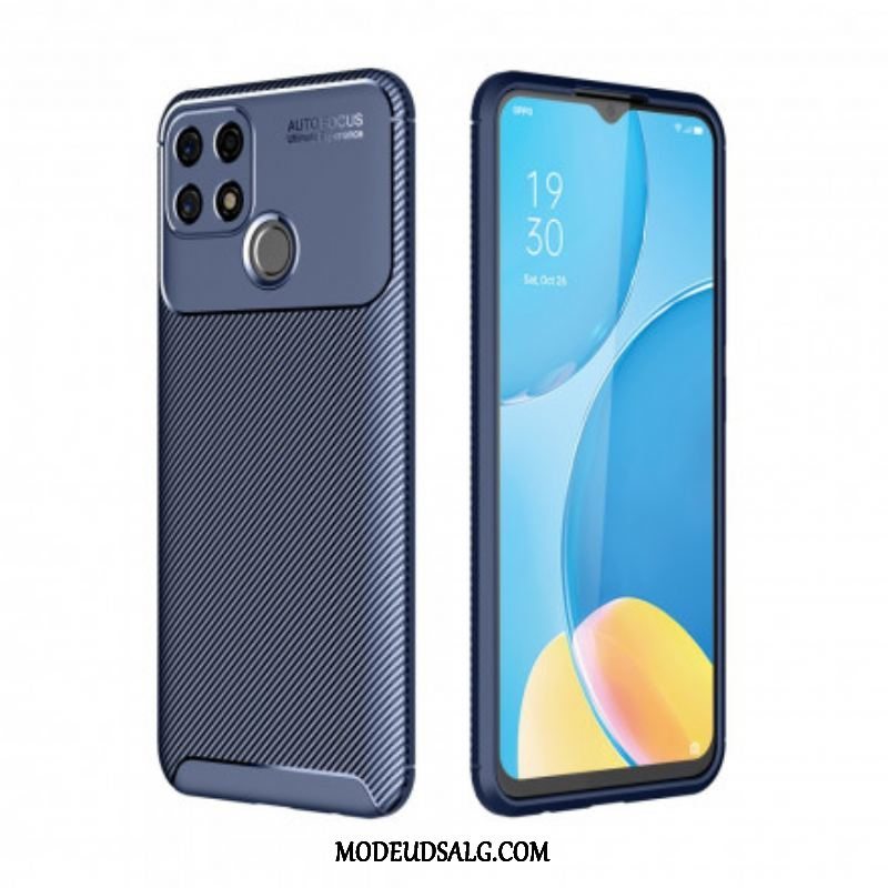 Cover Oppo A15 Fleksibel Kulfibertekstur