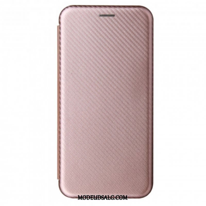 Cover Oppo A15 Flip Cover Farvet Carbon Silikone