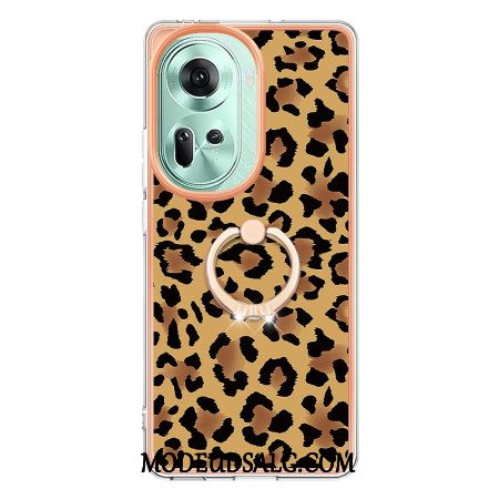 Cover Oppo Reno 11 5g Leopardprint Ringholder