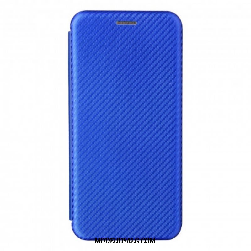 Cover Oppo Reno 6 5G Flip Cover Farvet Carbon Silikone