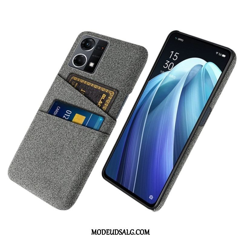 Cover Oppo Reno 7 Kortholder I Stof