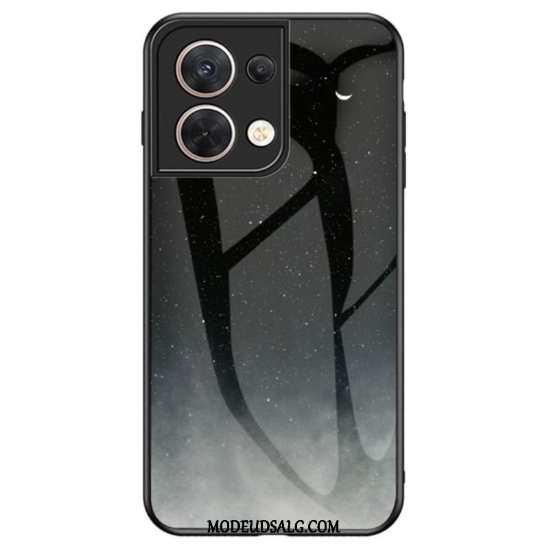 Cover Oppo Reno 8 Hærdet Glas Mønster