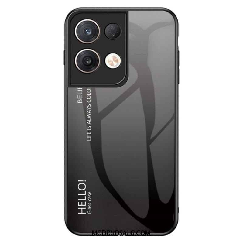 Cover Oppo Reno 8 Pro Hærdet Glas Hej