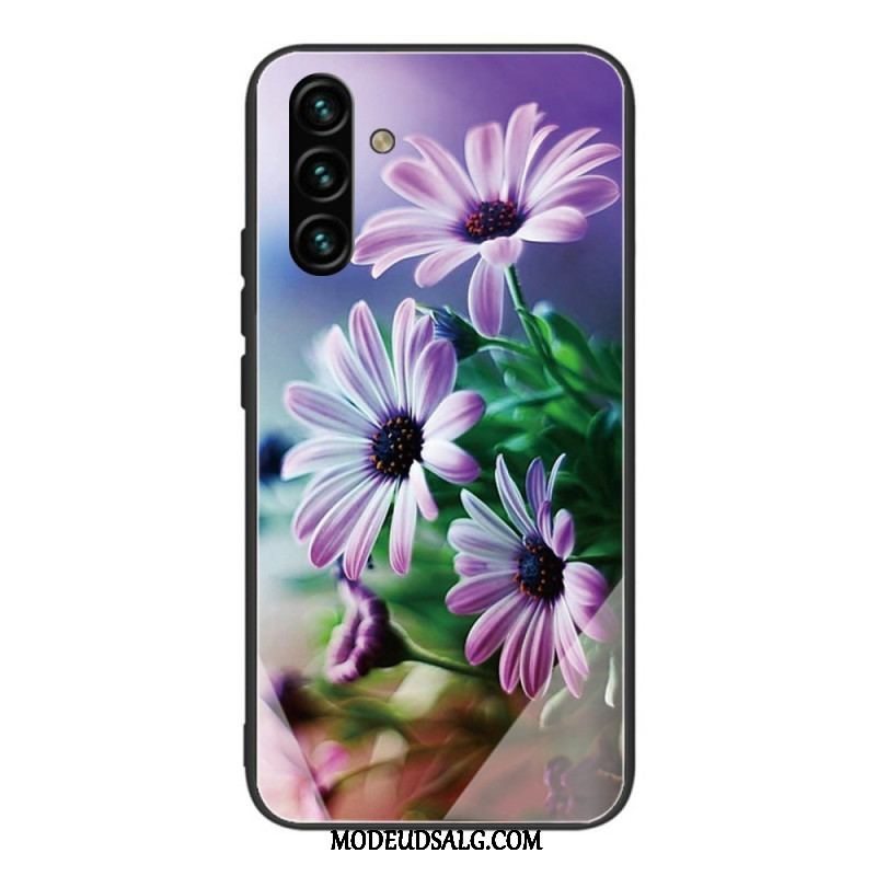 Cover Samsung Galaxy A13 5G / A04s Hærdet Glas Blomster