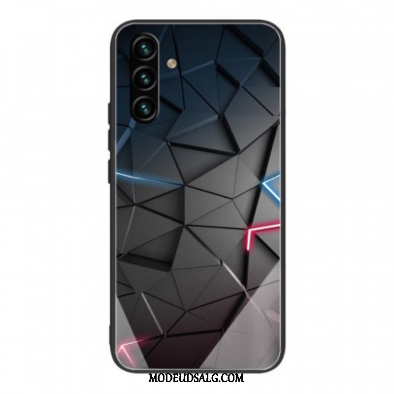 Cover Samsung Galaxy A13 5G / A04s Hærdet Glas Geometri