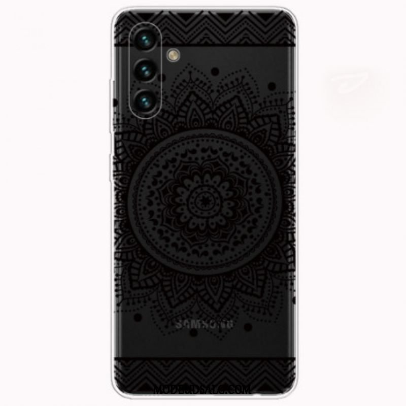 Cover Samsung Galaxy A13 5G / A04s Mandala Med Enkelt Blomst