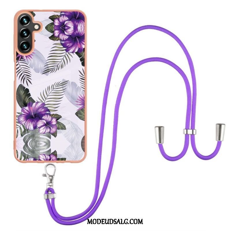 Cover Samsung Galaxy A13 5G / A04s Med Snor Med Blomstersnor