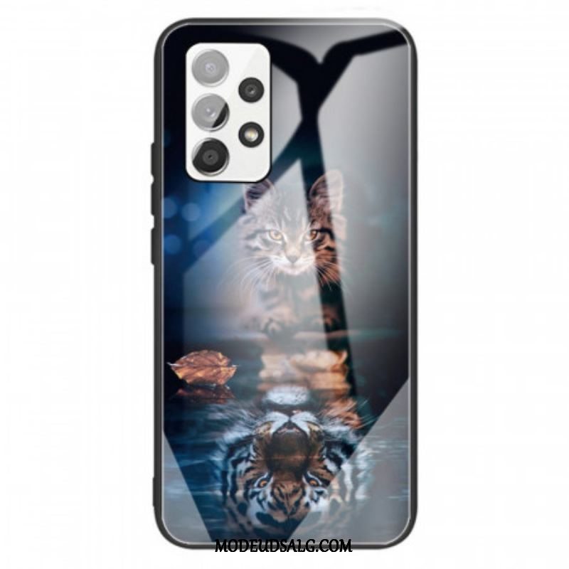 Cover Samsung Galaxy A13 Mit Tiger Hærdet Glas