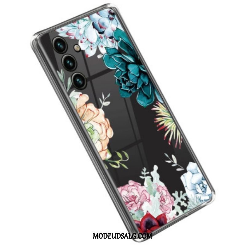 Cover Samsung Galaxy A14 / A14 5G Sømløs Buket Blomster