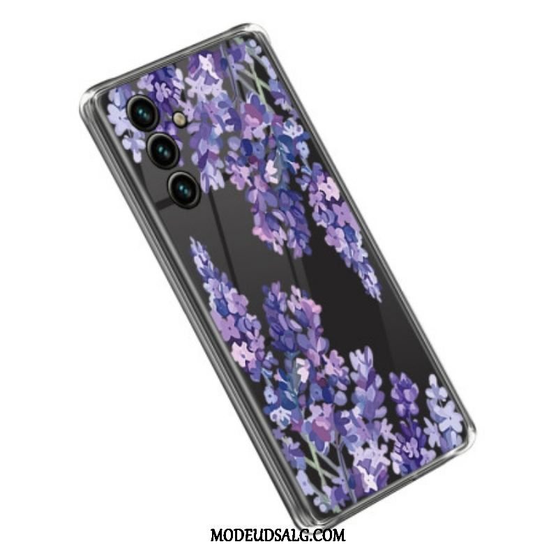 Cover Samsung Galaxy A14 / A14 5G Sømløse Lilla Blomster