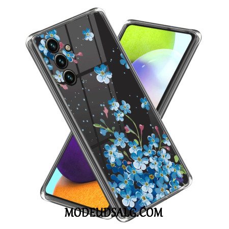 Cover Samsung Galaxy A15 5g Blå Blomster