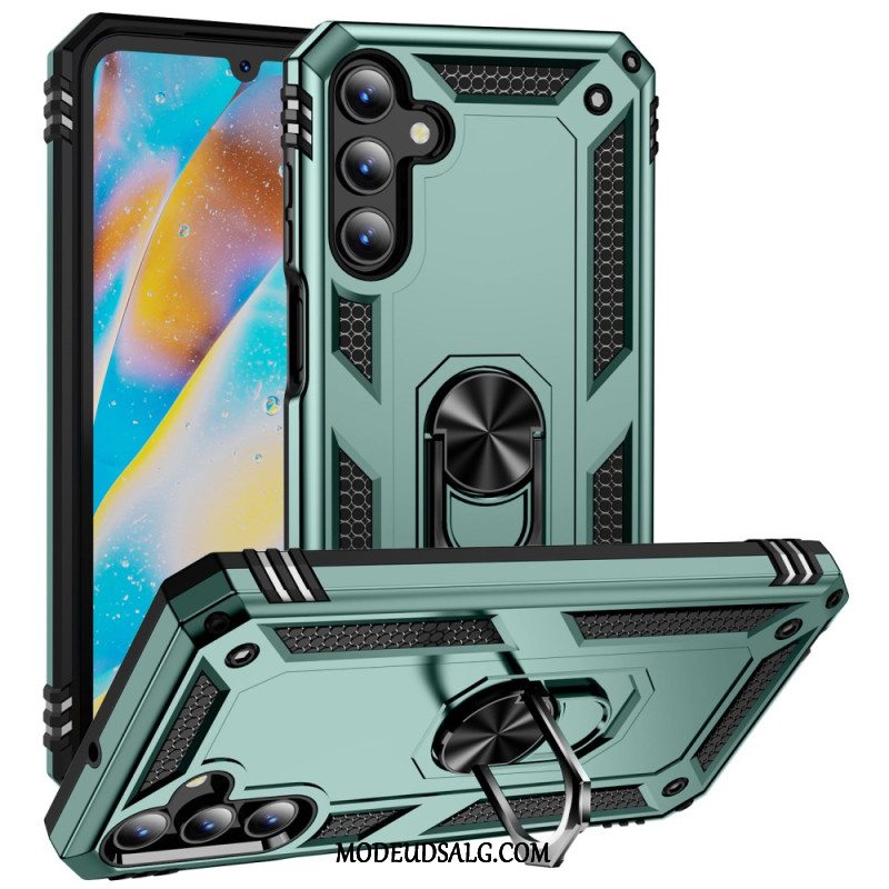 Cover Samsung Galaxy A15 5g Telefon Etui Metalstil Med Støttering