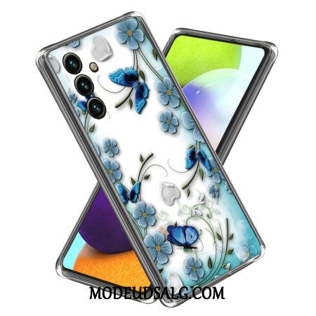 Cover Samsung Galaxy A15 Sommerfugle Og Blomster