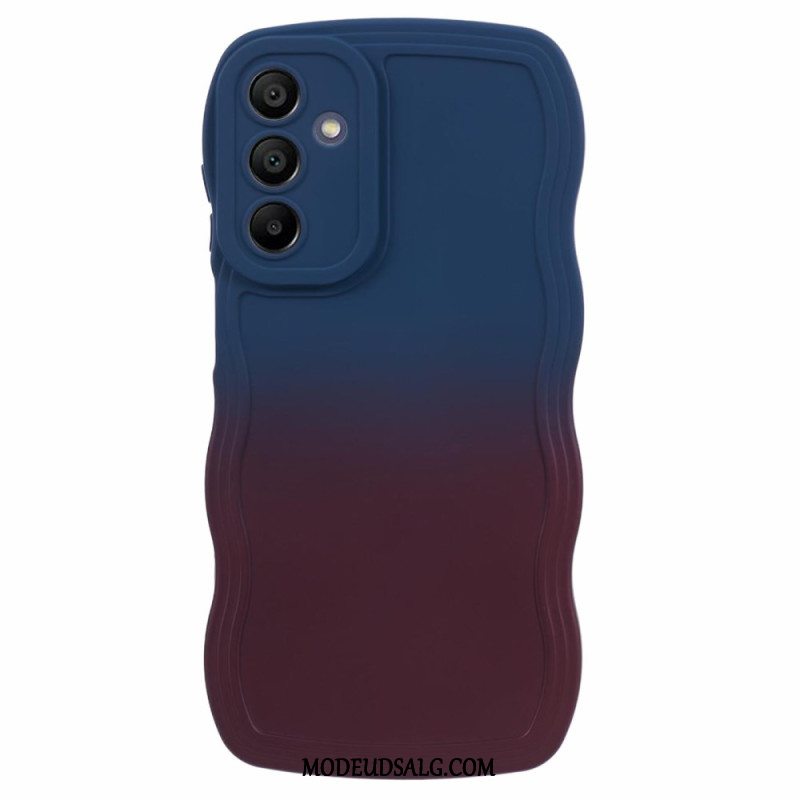 Cover Samsung Galaxy A15 Telefon Etui Tofarvet Bølget Silikone