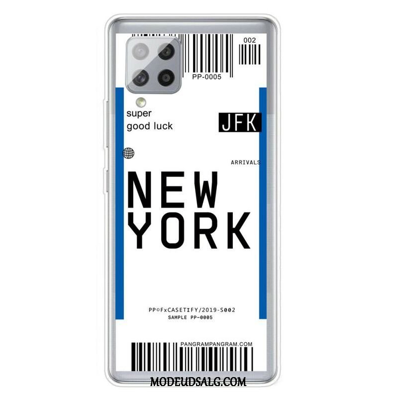 Cover Samsung Galaxy A42 5G Boardingkort Til New York