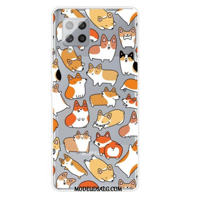 Cover Samsung Galaxy A42 5G Sømløse Flere Hunde