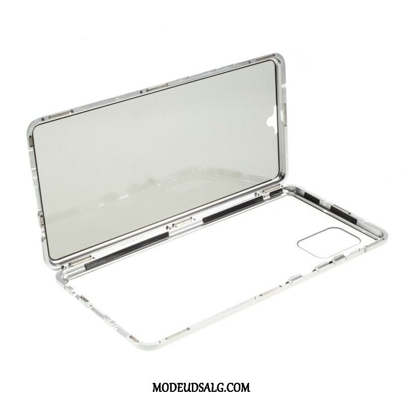 Cover Samsung Galaxy A51 5G For- Og Bagside Hærdet Glas Og Metal