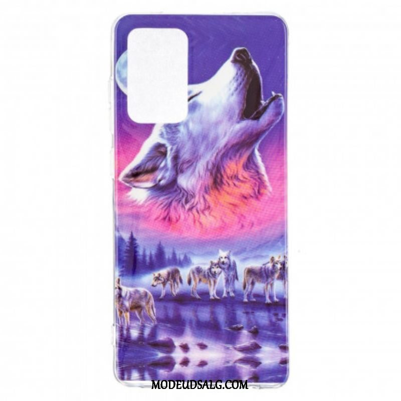 Cover Samsung Galaxy A52 4G / A52 5G / A52s 5G Fluorescerende Wolf Series