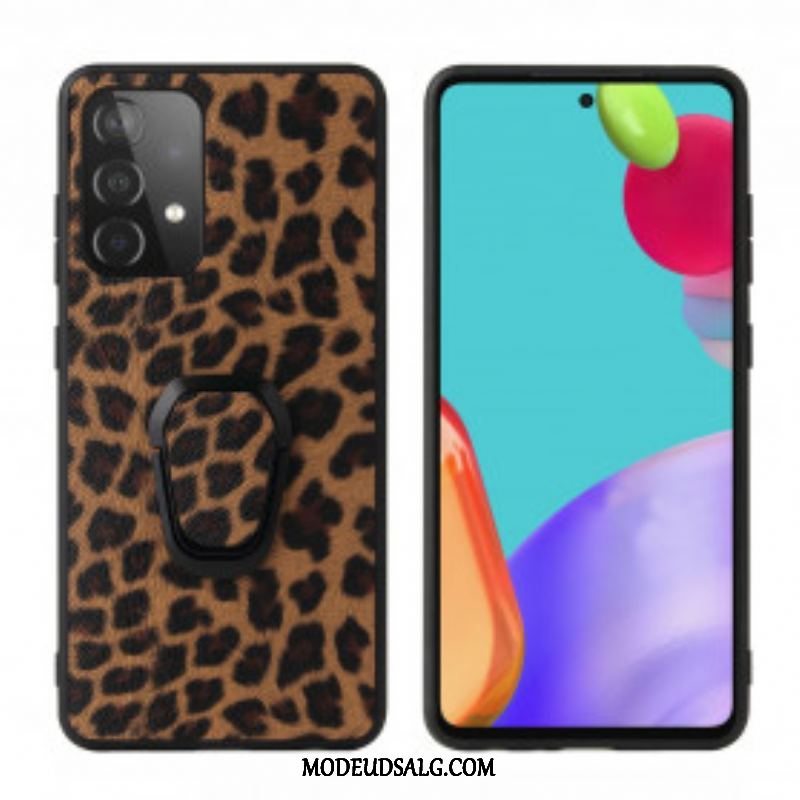 Cover Samsung Galaxy A52 4G / A52 5G / A52s 5G Leopard Stil Ring-støtte