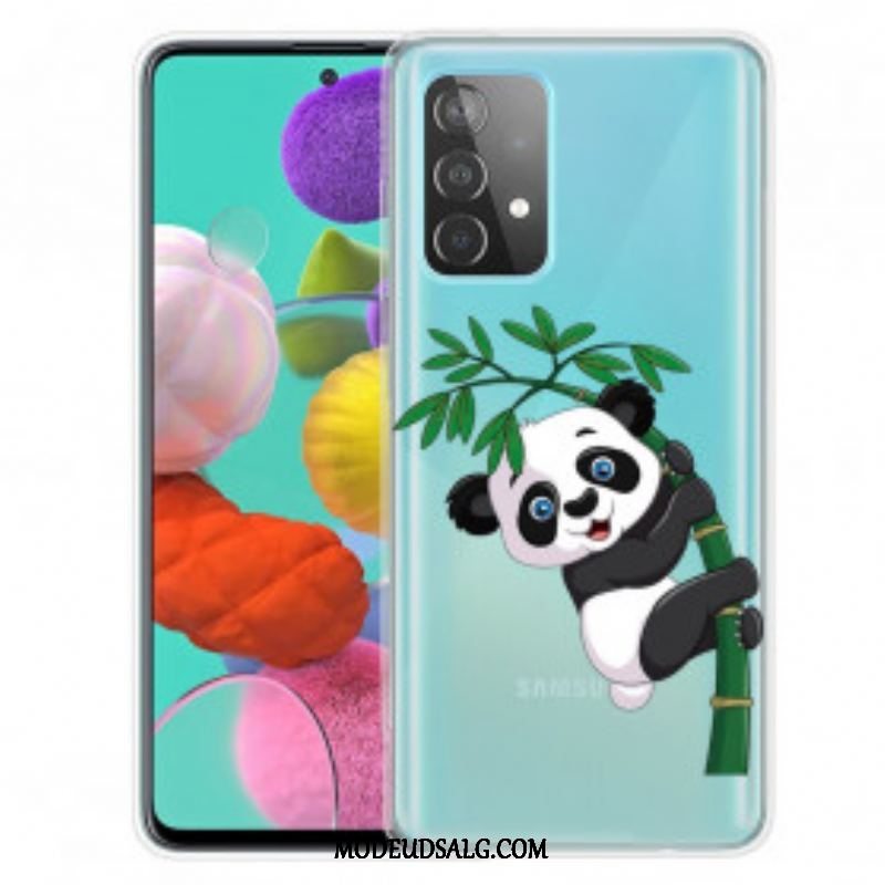 Cover Samsung Galaxy A52 4G / A52 5G / A52s 5G Panda På Bambus