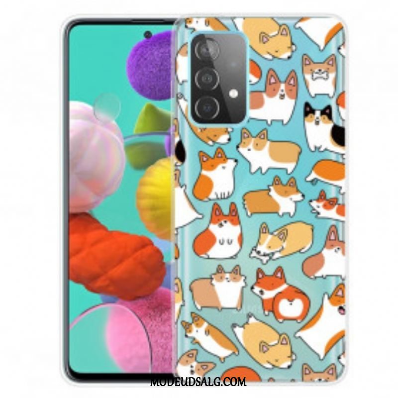 Cover Samsung Galaxy A52 4G / A52 5G / A52s 5G Sømløse Flere Hunde