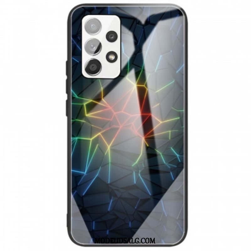 Cover Samsung Galaxy A53 5G Geometri Hærdet Glas