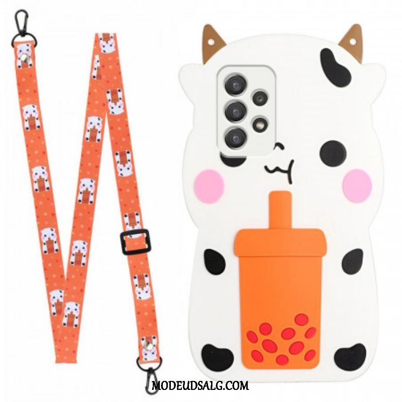 Cover Samsung Galaxy A53 5G Med Snor 3d Cow In Thong