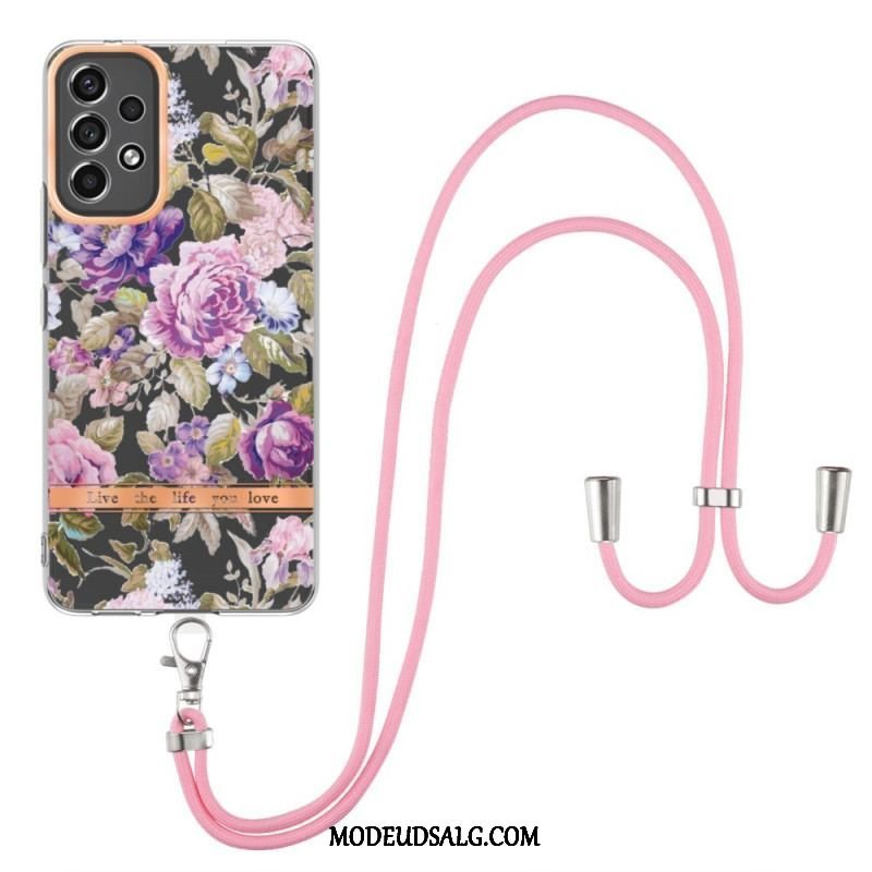 Cover Samsung Galaxy A53 5G Med Snor Blomstersnor