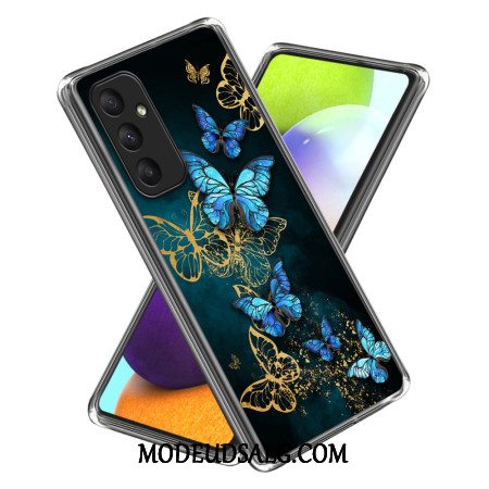 Cover Samsung Galaxy A55 5g Klynge Blå Sommerfugle