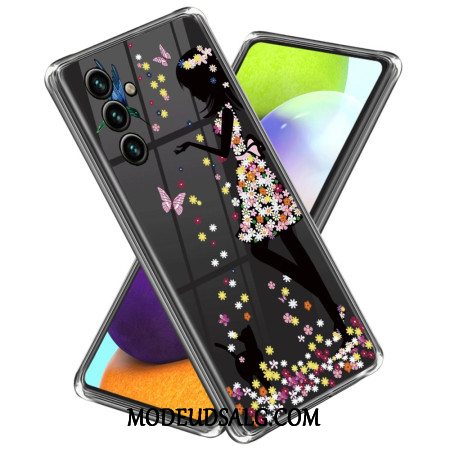 Cover Samsung Galaxy A55 5g Telefon Etui Med Trykt Mønster - Flower Fairy