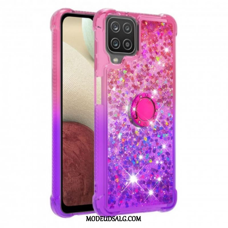 Cover Samsung Galaxy M12 / A12 Glitter Ring-bracket