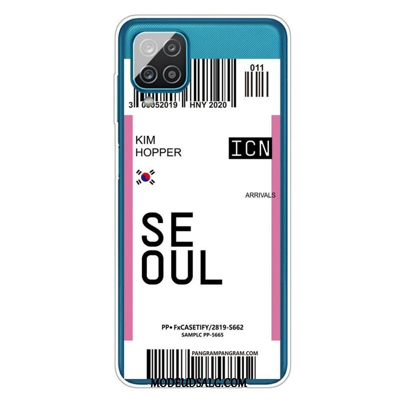 Cover Samsung Galaxy M12 / A12 Seoul Boardingkort