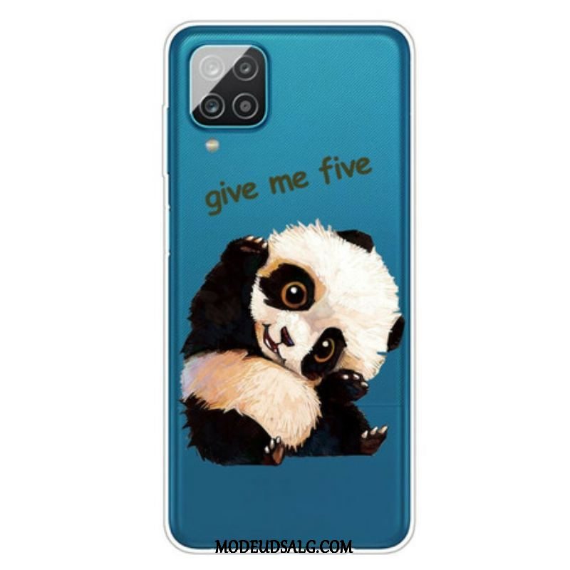 Cover Samsung Galaxy M12 / A12 Sømløs Panda Giv Me Five