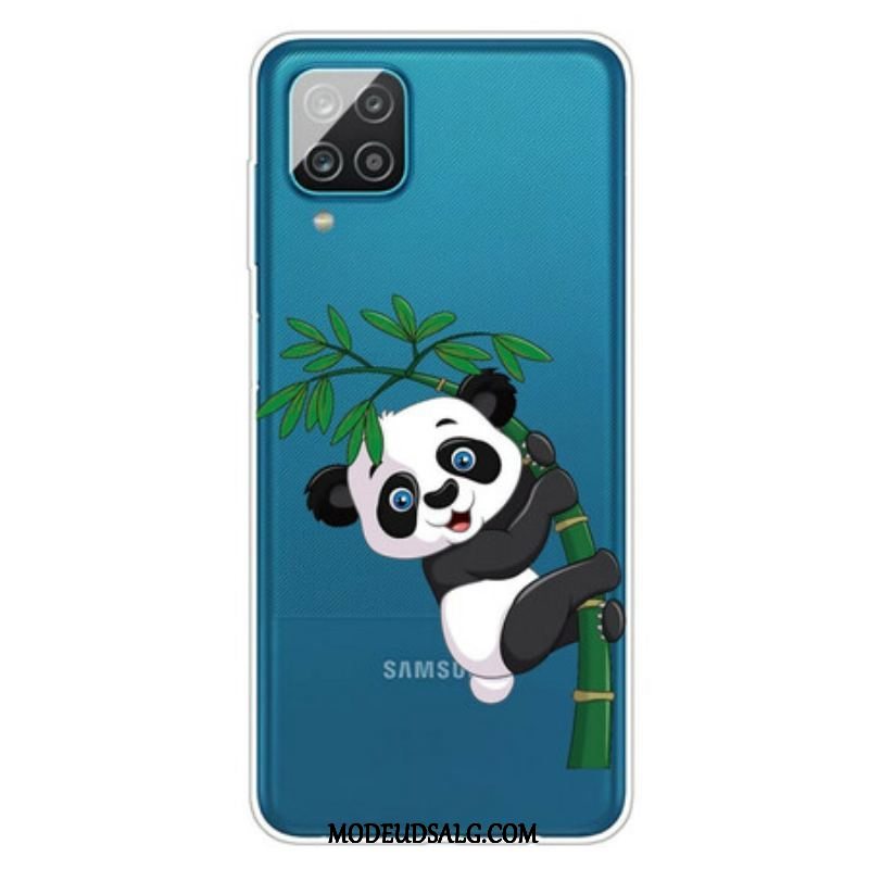 Cover Samsung Galaxy M12 / A12 Sømløs Panda På Bambus